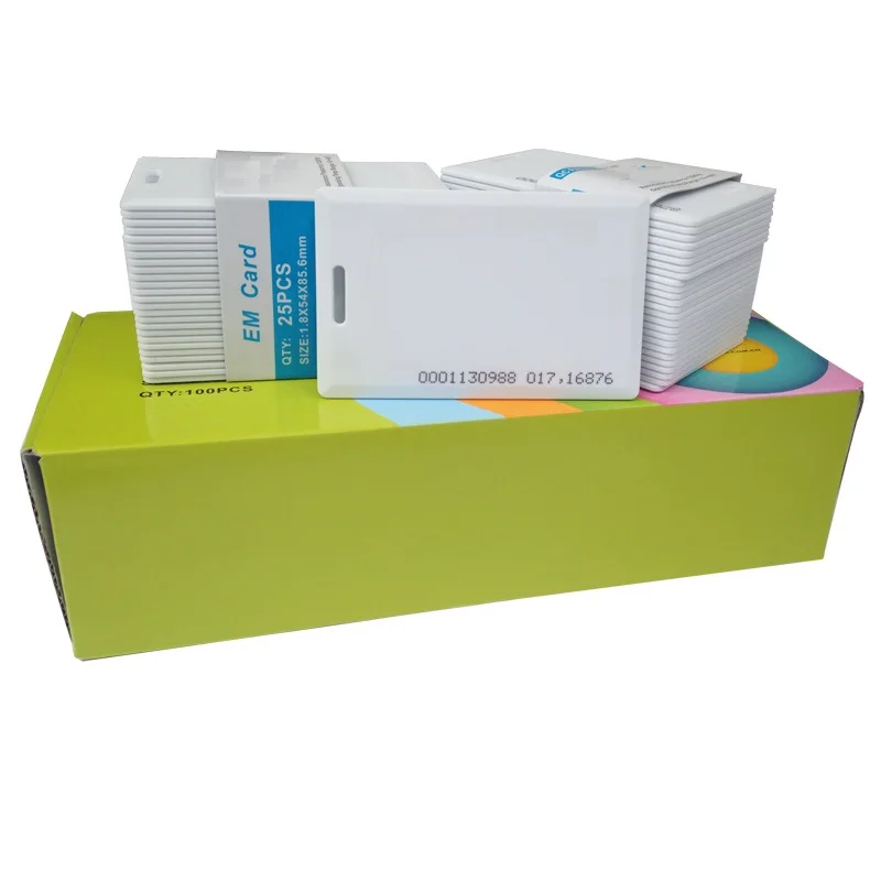100pcs EM/ID Thick Card 125KHZ card EM4100 RFID Card Access Control