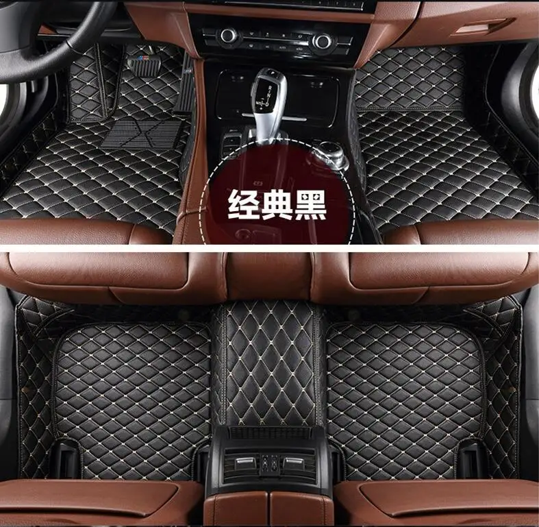 

JINGHANG For Hyundai TUCSON 2015 2016 2017 2018 Floor Mats Auto Foot Carpets Car Step Mats Brand New Embroidery Leather Mats