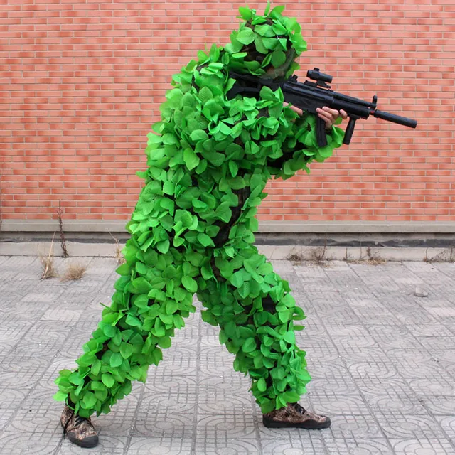Mężczyźni kobiety strój maskujący ghillie na polowanie na zewnątrz CS pozostawia kamuflażowa odzież myśliwska Bionic odzież kamuflująca trening odzież wojskowa tanie i dobre opinie WALLY SKY Unisex Poliester Pasuje prawda na wymiar weź swój normalny rozmiar Hunting Ghillie Suit Green Men and Women Mężczyźni kobiety strój maskujący ghillie na polowanie na zewnątrz CS pozostawia kamuflażowa odzież myśliwska Bionic odzież kamuflująca trening odzież wojskowa tanie i dobre opinie WALLY SKY Unisex Poliester Pasuje prawda na wymiar weź swój normalny rozmiar Hunting Ghillie Suit Green Men and Women