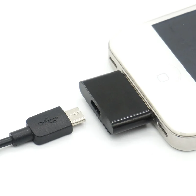 Portefeuille 3PCS Micro USB Female to 30 pin Male Charger Cable Adapter for Apple iPhone 4S 4 4G 3GS iPhone4 iPhone4S Charge (4)