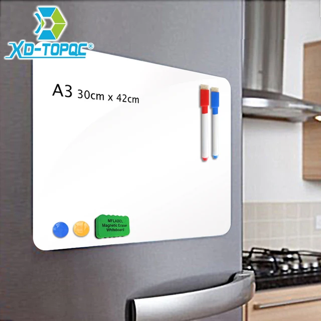 XINDI A3 30*42cm Flexible Fridge Whiteboard Waterproof Kids