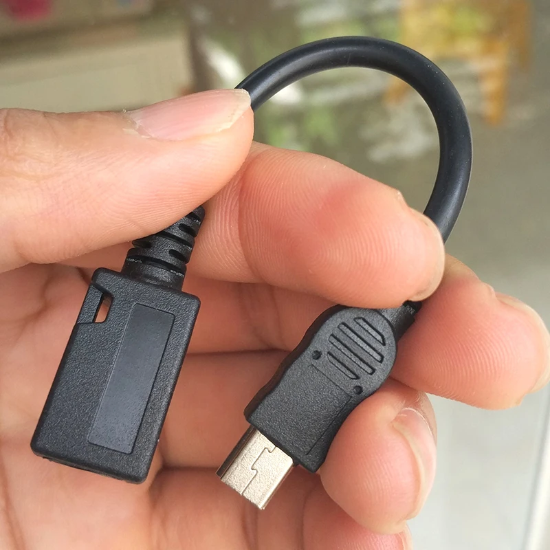 Мини-usb папа к микро-usb 5PIN женский кабель для передачи данных и зарядки