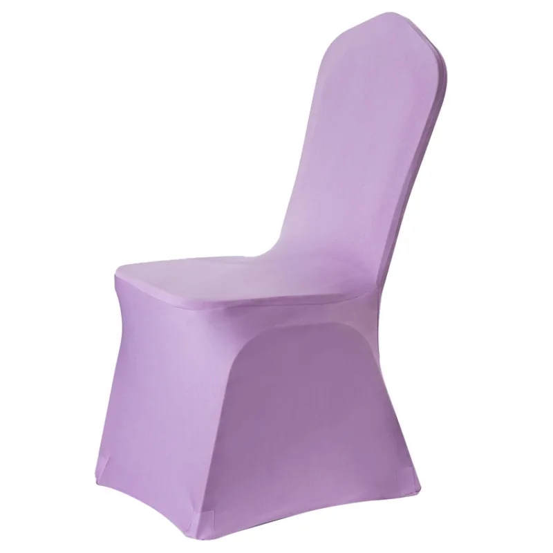 Съемный чехол для стула тянущийся эластичные Чехлы ресторан для свадеб банкета складной чехол на отельные стулья Новинка 0259 - Цвет: Фиолетовый