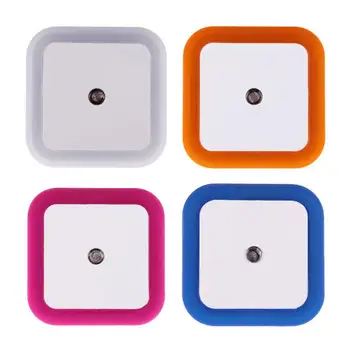 

Auto LED Light Induction Sensor Control Bedroom Night Lights Bed Lamp US EU Romantic Colorful Lights Sensor AUTO Control Mini Ni