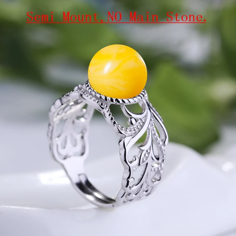 Женское винтажное обручальное кольцо из стерлингового серебра 925 пробы, 8-9 мм круглый шарик или жемчужное полукольцо, ювелирные украшения