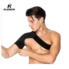 ALBREDA Профессиональный бандаж для поддержки плеч Защита спины бандаж для тренажерного зала предотвращающий растяжение движения Задняя накладка ремни Спортивная безопасность