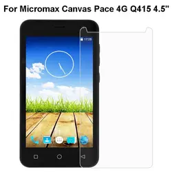 Закаленное Стекло Для Micromax Q415 Экран Защитная пленка для Micromax Canvas темп 4 г Q415 Q 145 4,5 "HD 9 H взрывозащищенные фильм