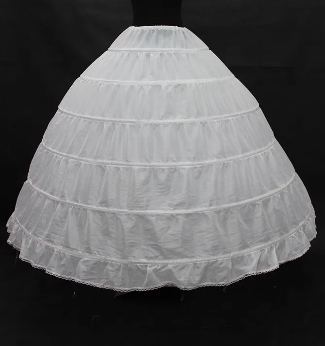 crinoline wedding gown