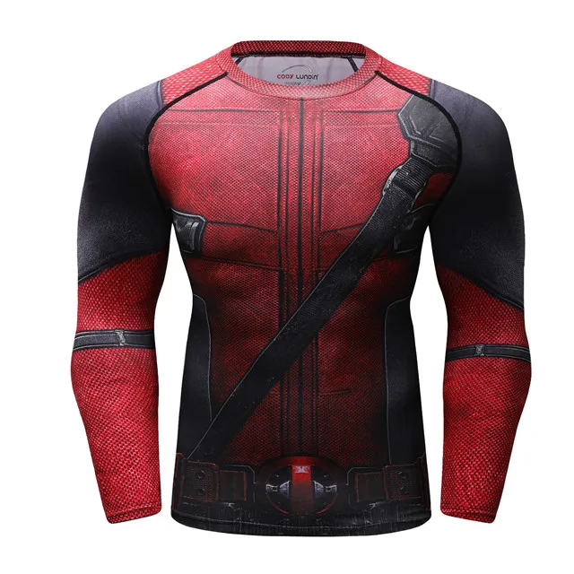 3D Printed T shirts Men Fun Deadpool 2 Compression Shirt Comics Cosplay Costume Clothes 2018 Black Friday Summer Tops For Male