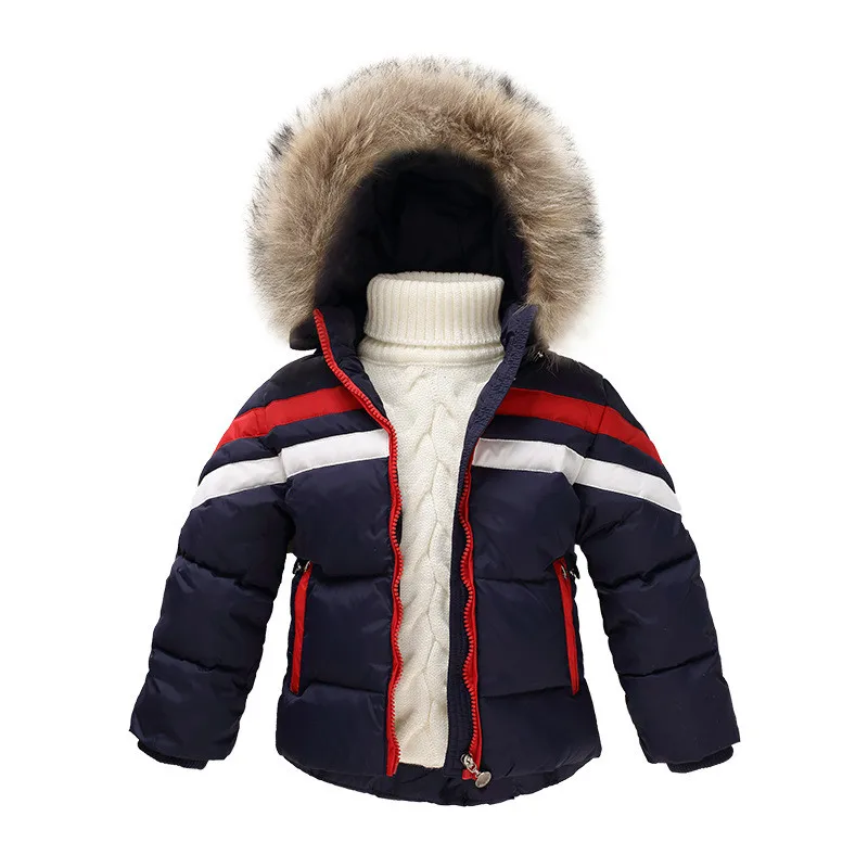 Kids Baby Girls Boy Thick Winter Warm Outwear Hooded Coat Down Jacket Snowsuits