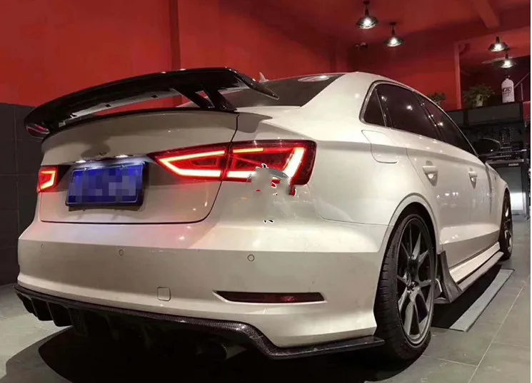 Для Audi A3 A4 A5 A6 A7 TT спойлер 4 двери GT стиль ABS пластик заднее крыло багажника праймер
