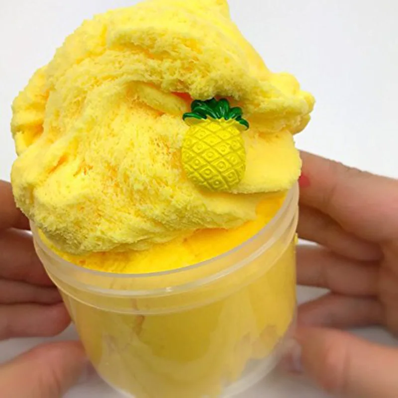 60ML Slime Pineapple silk mud brushed mud history lyme Cloud mud thousand silk mud DIY unzip Puzzle toys 60ML Slime Pineapple silk mud brushed mud history lyme Cloud mud thousand silk mud DIY unzip Puzzle toys