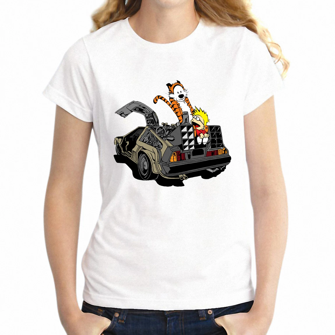 Для женщин футболка для мальчиков с надписью &quotBack To The Future DeLorean Time путешествий DMC