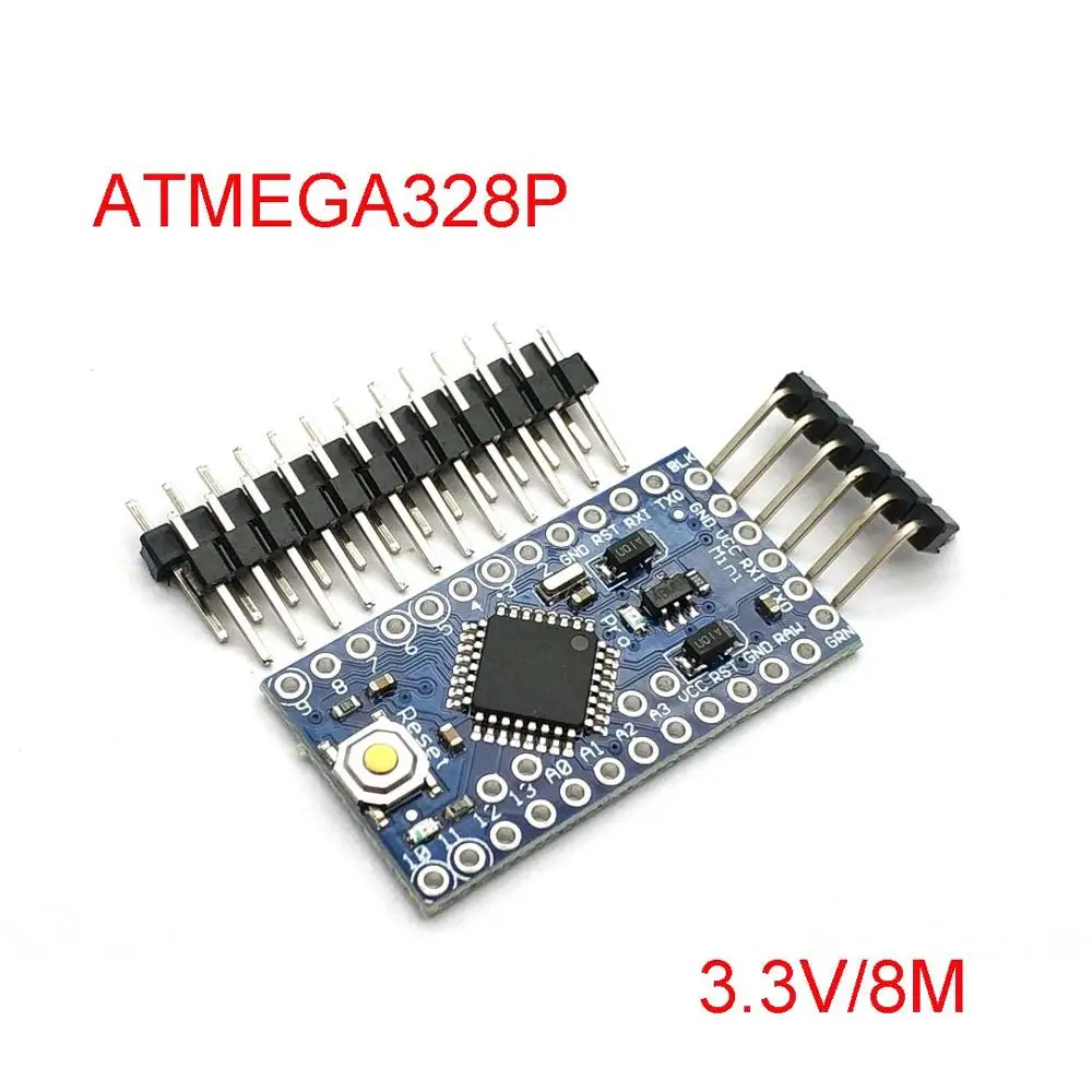 С Загрузчиком Pro Mini ATMEGA328P 328 мини ATMEGA328 3,3 В/8 МГц 5 В/16 МГц для Arduino ATMEGA328P модуль - Цвет: 3.3V8MHz