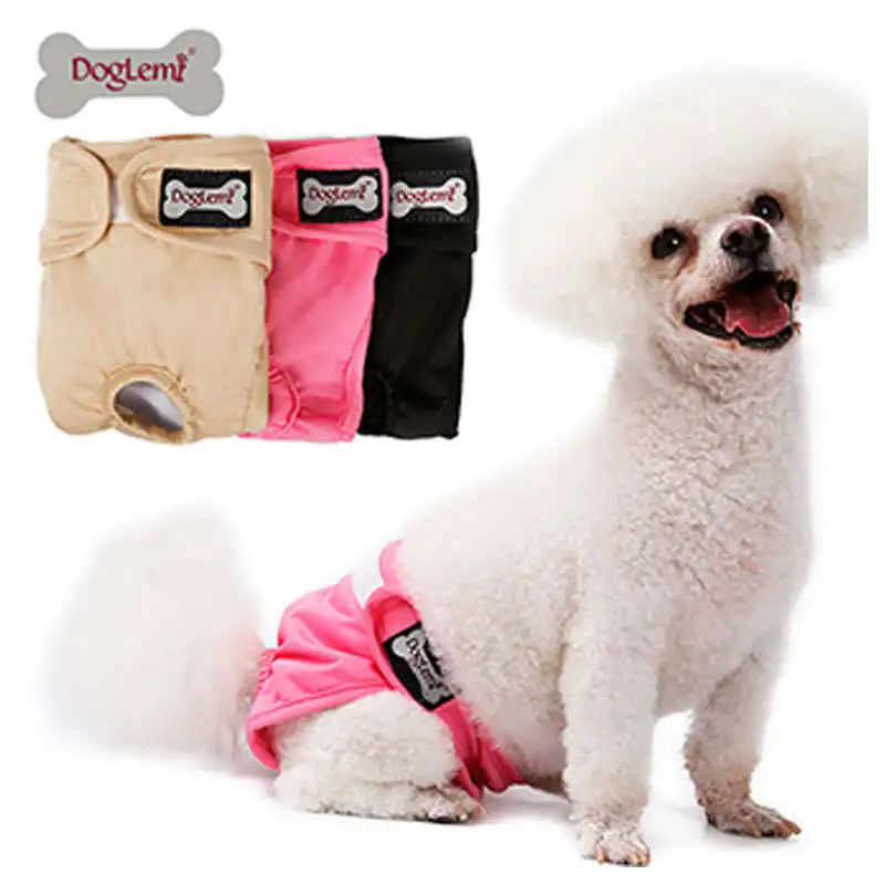 

3Pcs/Set Dog Physiological Pants Diaper Sanitary Breathable Female Dog Shorts Panties Menstruation Underwear Briefs For Dog