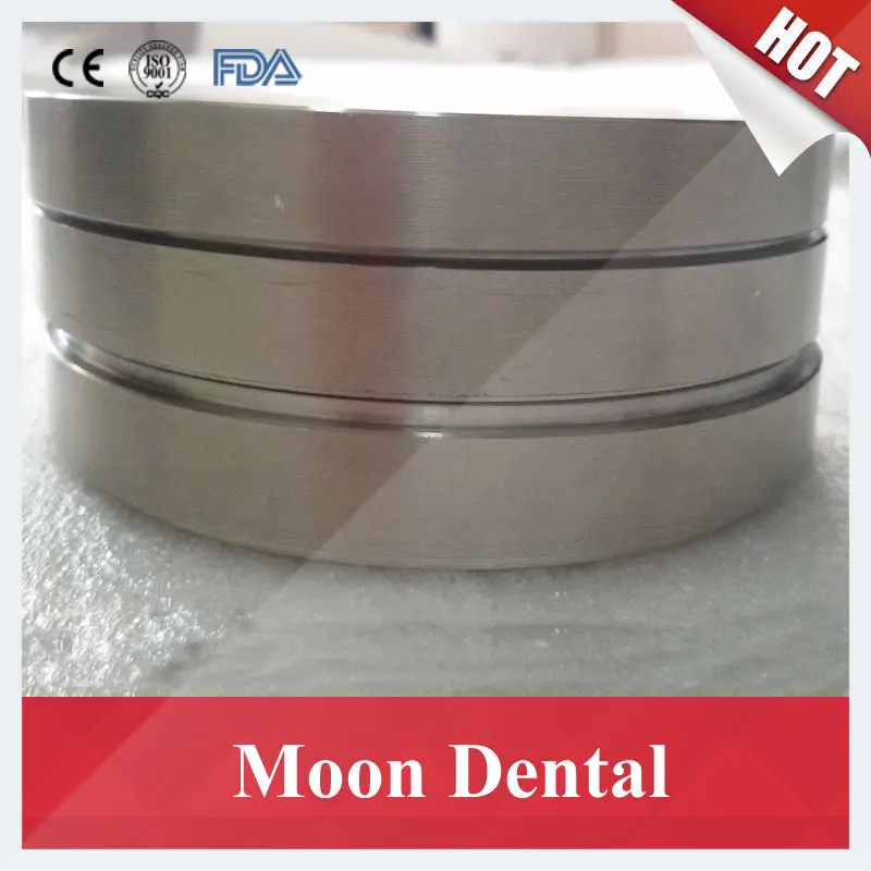  1 Piece Dental Titanium Blocks OD98x25mm Grade 2/Grade 5 Dental CAD CAM Milling Material Dental Tit