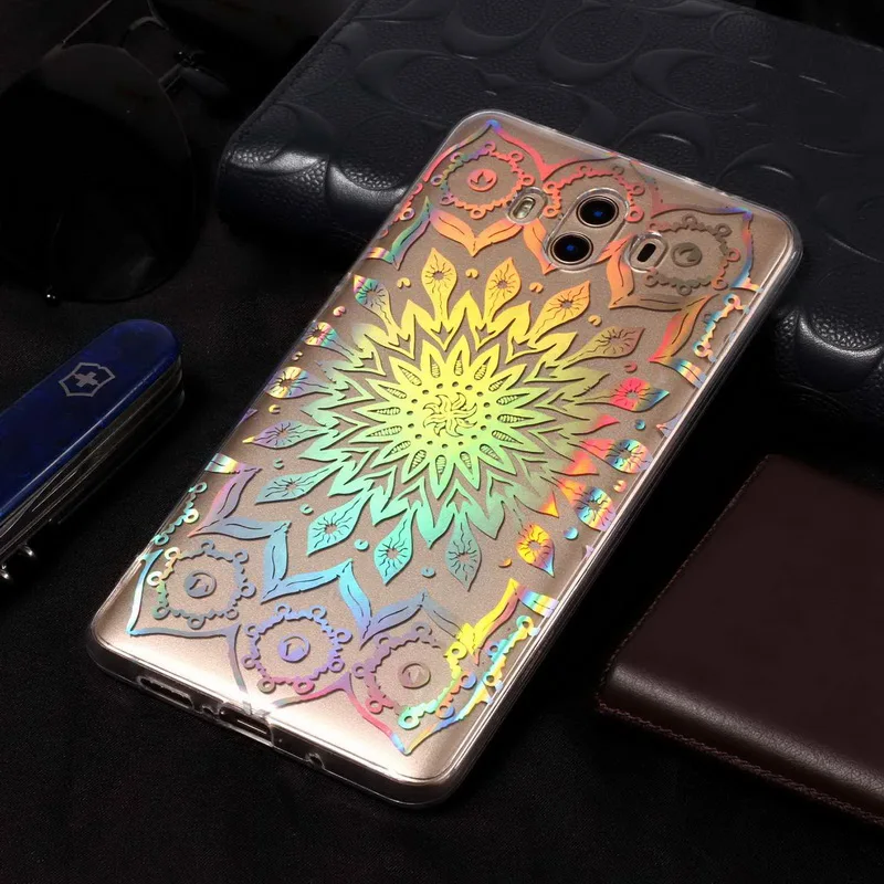 

Fashion Colorful Laser Shinning Bling Phone Case For Huawei Mate9 Lite Mate10 Clear Soft Silicon Shockproof Case For Mate 10 Pro