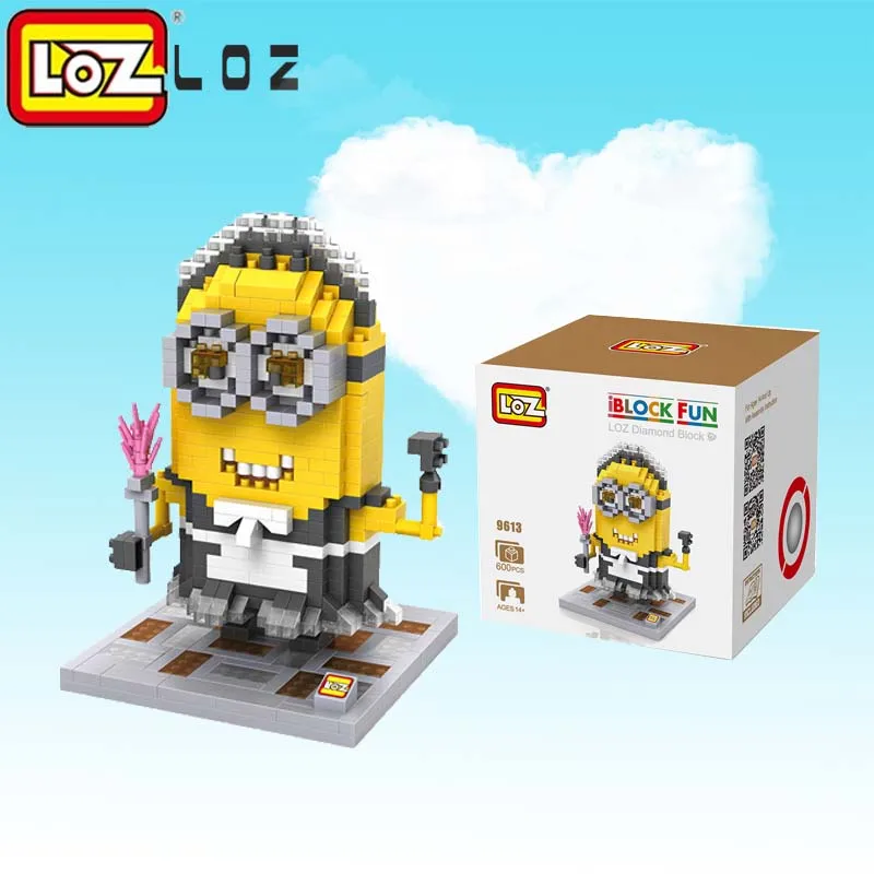 LOZ Hero серия DIY фигурки строительные блоки Dimond экшн-модель подарок на день рождения игрушки для детей мальчиков 9607 - Цвет: maid Minion