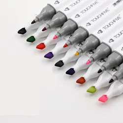TOUCHFIVE дополнительный цвет двойная голова художественные Маркеры Ручка на спиртовой основе эскиз маркеры манга Рисование ручки