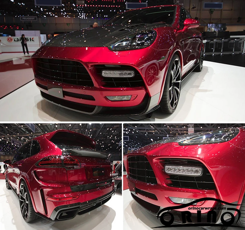 US $160.55 Glossy Red gloss metallic vinyl wrap Roll For car 5ft X 65ftRoll vinyl wrap Gloss Candy Vinyl Car Wrap Diy Styling car sticker