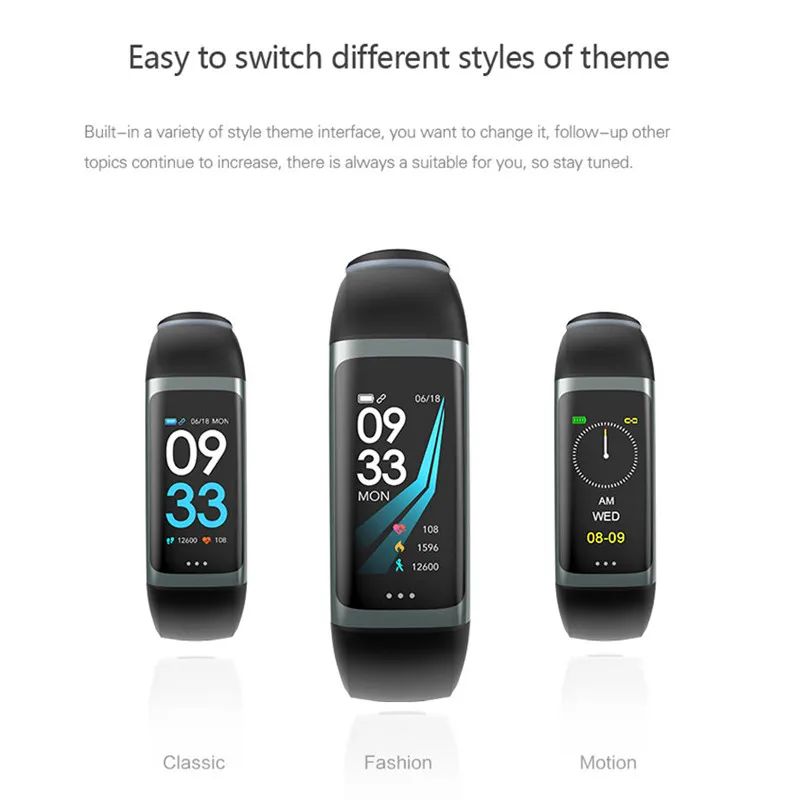 4- Smart Wristbands Blood Pressure Watch Heart Rate Monitor Fitness Bracelet Waterproof IP67 Activity Tracker Pedometer Men Women 