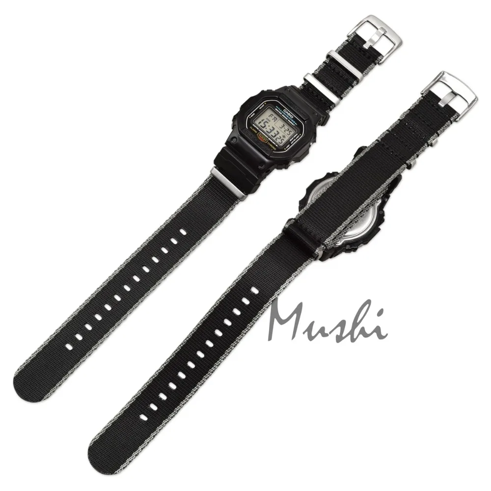 Набор клемм Замена для объектива с оптическими зумом Casio DW-5600 GWX-5600 GW-5000 G-5600 GW-M5610 GLX-5600 DW-6900+ нейлоновый ремешок для наручных часов