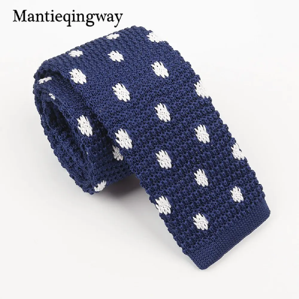 Mantieqingway, 5 см, облегающие Вязаные Галстуки для мужчин, узкий Вязаный Галстук, мужской галстук в полоску для свадьбы, корбаты, воротник, галстук - Цвет: 276