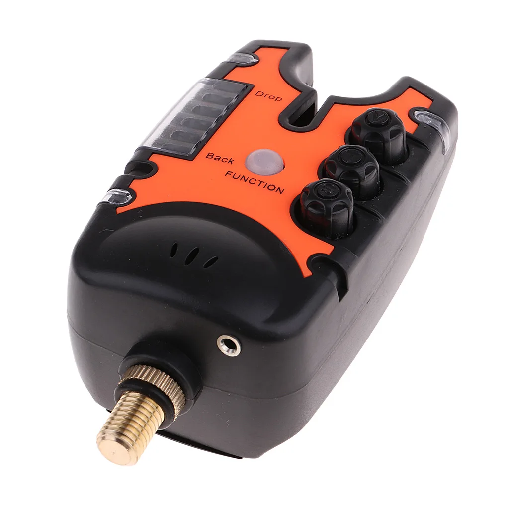 Newest Fishing Bite Alarm LEDs Carp Fishing Fish Indicator Water Resistant Adjustable Tone Volume Sound Alert for Fishing Rod