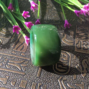 

Natural green Onyx Large diameter ring jewelry wrench