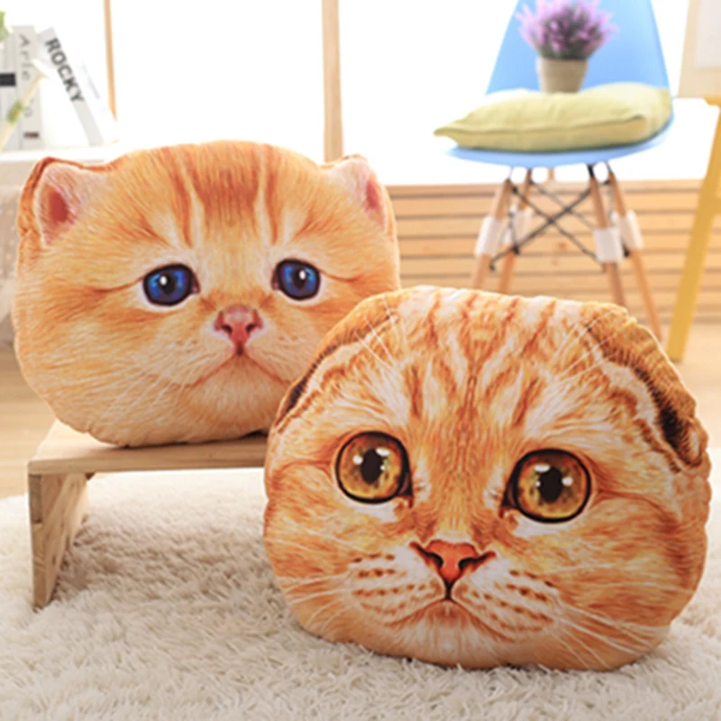 Шотландский Сложите Cat плюшевая подушка Полностью мягкие Животные кошка декор