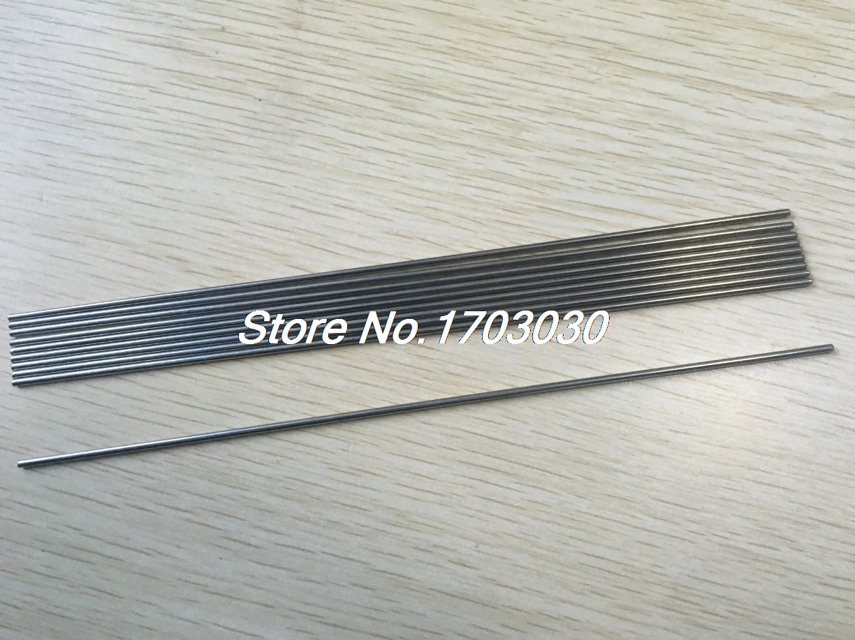 10 Pcs Car Model Toy DIY Stainless Steel Rod Axles Rod Bar 2mm x 200mm