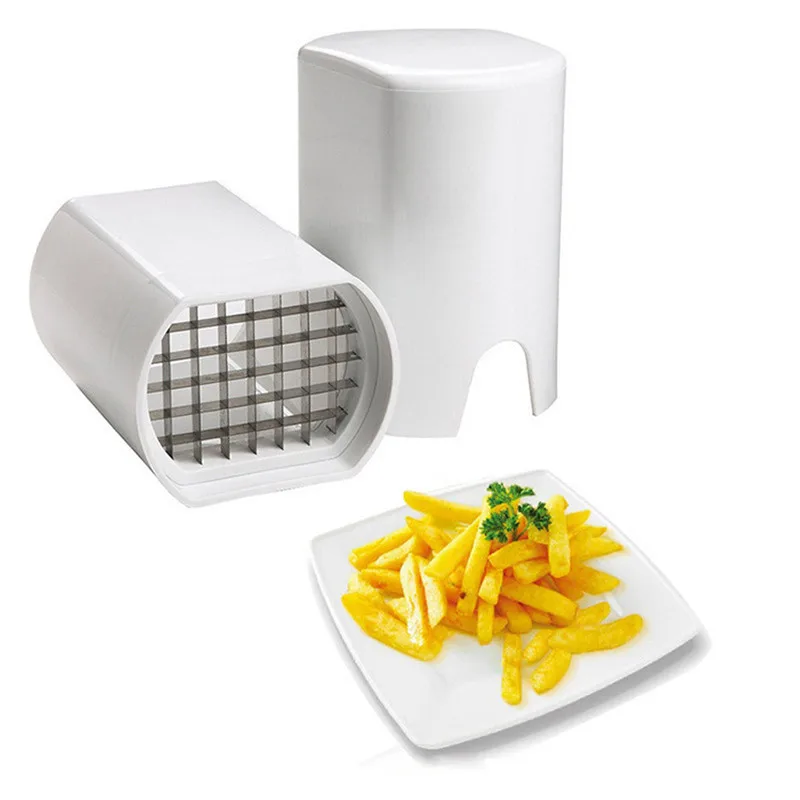 One Step French Fry Cutter Kitchen Fries Potato Vegetable Fruit Slicer Tool 