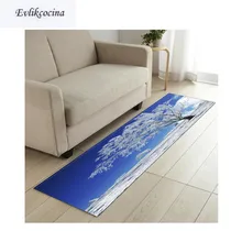 Снег Деревья Tapis салон нескользящий абсорбирующий коврик для ванной коврик для Гостиная Спальня пол ковер Детский ковер
