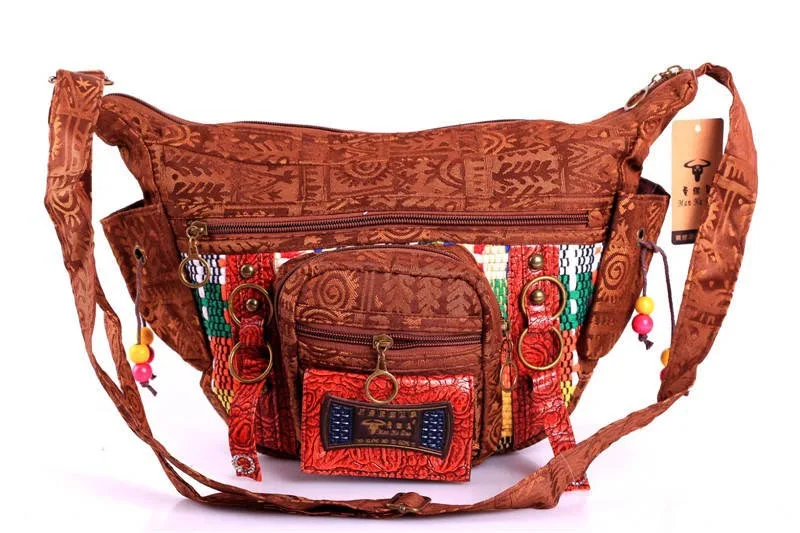 Wholesale Vintage Shoulder Messenger Bags handbags Women Sling Bag Indian Style Cotton Revit ...