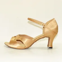 Удобная обувь для сальсы цвета хаки; Zapatos de baile; высота каблука 4,5-8,5 см; профессиональная обувь для латинских танцев; JYG932