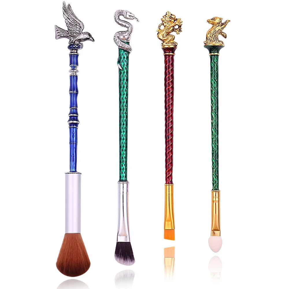 

Drop Ship Magic College Magic Wand Makeup Brushes Set Eyebrow Powder Make Up Brushes Sponge Foundation Brush Cosmetic Tool Kit