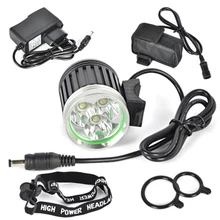 Подробные сведения о Boruit перезаряжаемый 6000лм 3xXM-L T6 светодиодный передний велосипедный светильник головной светильник