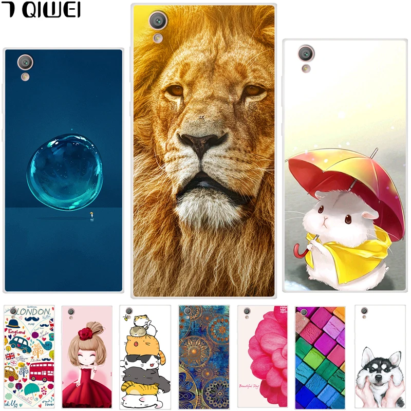 

For Coque Sony Xperia L1 Case Silicon Soft TPU Cover For Sony Xperia L1 Sony L1 G3311 G3312 G3313 Case Cut Animal Slim Funda