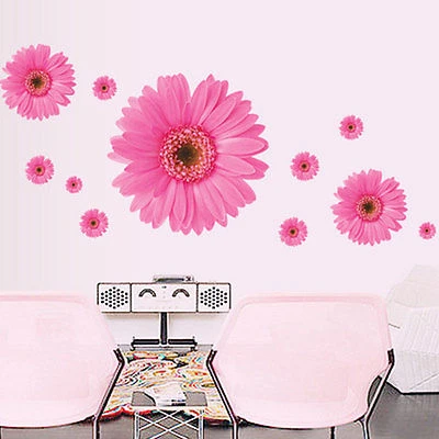 ルームデカール花デイジー壁のステッカーの花壁紙rmovable Diy装飾 Diy Decoration Wall Sticker Flowerwall Sticker Aliexpress