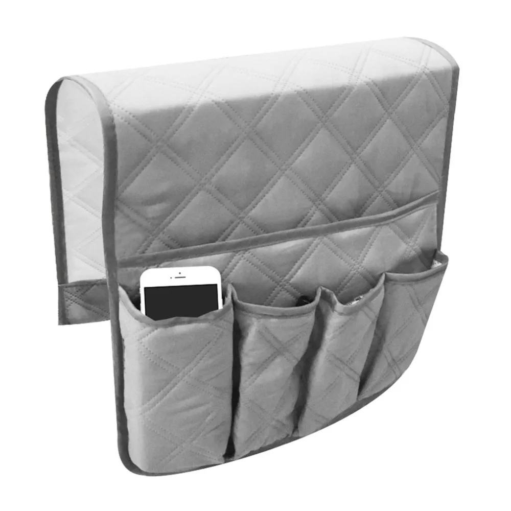

Waterproof Pongee Armchair Sofa Chair Storage Bag Remote Control Phone Sundries Holder Household Bedside Organizer Hanging