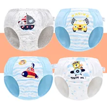 4 шт. трусики нижнее белье для мальчиков трусы хлопок мультфильм детские трусики с симпатичными машинками culotte fille трусики подростков короткие трусики 2Y-9Yrs