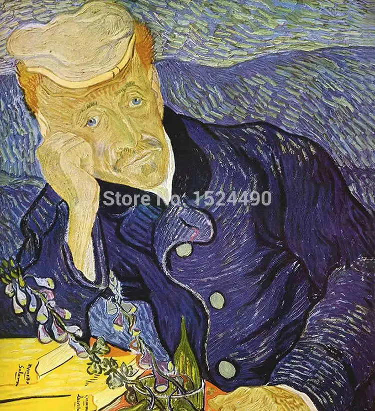 

Free Shipping!! Hand Painted High Q. Famous Painting Reproduction Self-portraits By Vincent Van Gogh Oil Painting On Canvas