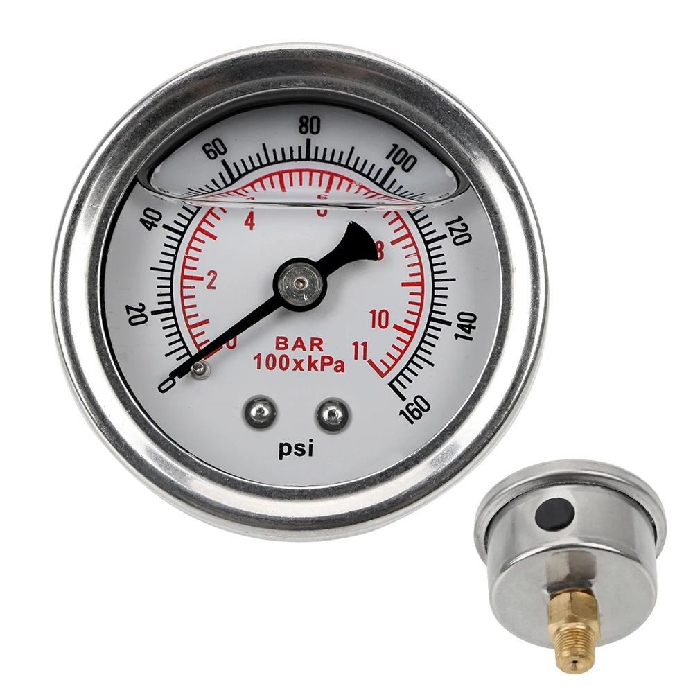 NICEYARD измеритель давления топлива Универсальный Тестер Система мониторинга измеритель давления масла жидкости 0-160 psi 1/8 NPT для авто жидкости