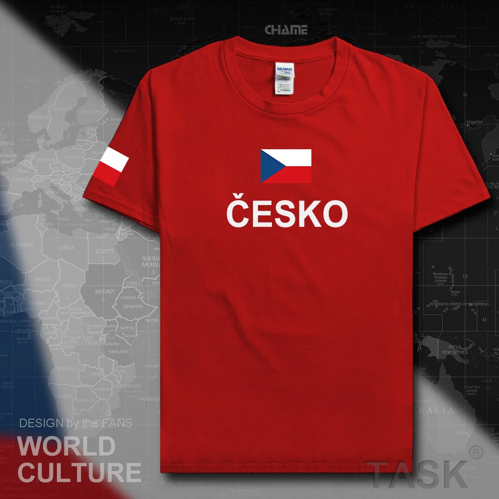 Мужская футболка из 100% хлопка с флагом страны и Чехией|men fashion t shirt|men shirtmens shirts |