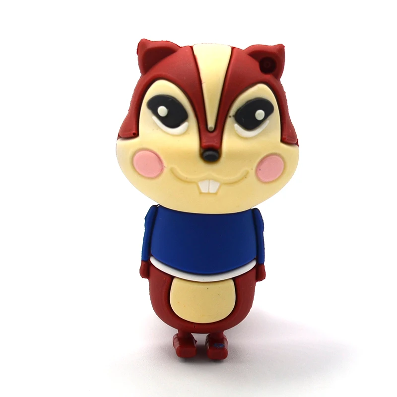 Мультяшный флеш-накопитель Chipmunk белка USB флеш-накопитель карта памяти 8g 16g 32g флешки Высокоскоростной USB 3,0 флэш-накопитель подарок