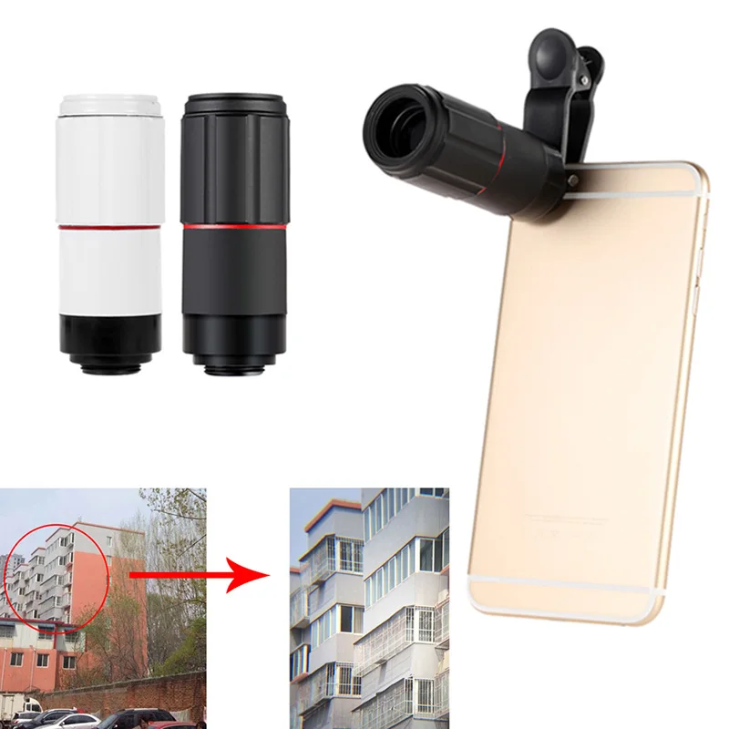 2017 Universel كاميرا عدسة HD 8X التكبير تليفوتوغرافي Lentes تلسكوب العدسات الهاتف المحمول ل iphone 5 5s 6 6s 7 8 زائد مع مقاطع