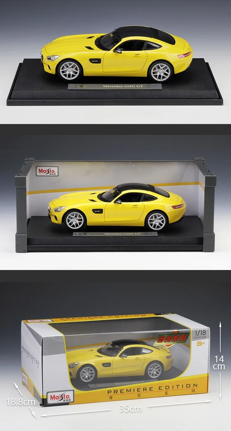 1:18 Maisto Benz AMG GT литая модель автомобиля