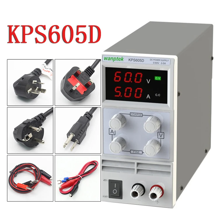 KPS605D 60V 5A Single Channel adjustable Digital 0.1V 0.01A DC Laboratory power supply | Обустройство дома