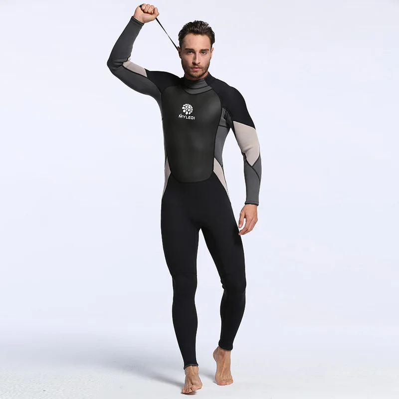 

3MM Neoprene Men's Wetsuit SCR Superelastic Diving Suit Waterproof Warm One Piece Surfing Wetsuits