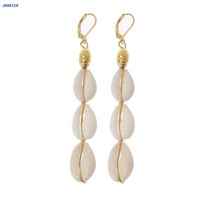 

JAVRICK Bohemian Natural Cowrie Shell Pendant Drop Earrings Women Beach Fashion Jewelry